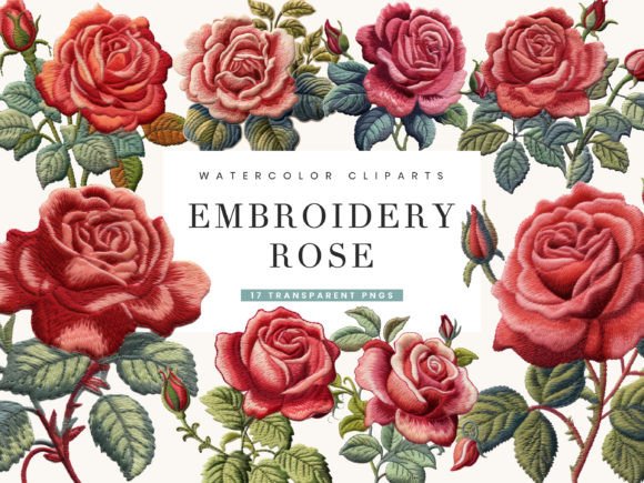 Embroidery Rose Clipart Bundle: A Designer’s Review