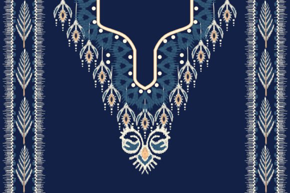 Ikat Floral Neckline Embroidery: A Designer’s Review