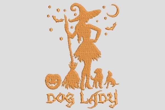 Review: Dog Witch Lady Horror Halloween Embroidery