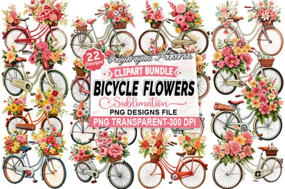 Review: Embroidery Bicycle Flowers Clipart Bundl