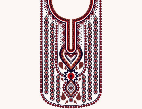 Review: Neckline Embroidery Paisley Pattern for Holiday Sales
