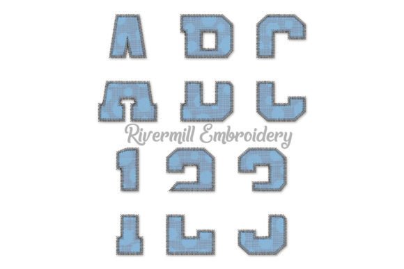 Reviewing 6 Split Varsity Zig Zag Embroidery Font