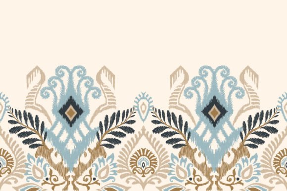 Reviewing Floral Ikat Paisley Embroidery for Boutique Sweatshirts