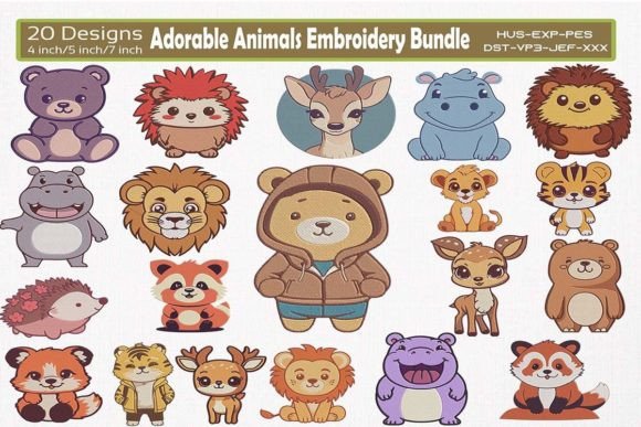 Reviewing the Cute Kawaii Animals Embroidery Bundle