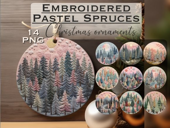 Reviewing the Embroidery Spruce Tree Round Ornament